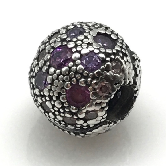 Pandora Jewelry - Pandora Pink Purple CZ Sparkly Cosmic Stars Rare Retired Clip Bead Charm